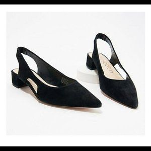 Sole Society Suede Sling-Back‎ Pumps-Manalynn